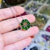 Rainbow Pendant Series AAA Zircon crystal inlaid from the original factory, simple yet elegant gold-plated colored zirconium Specification image